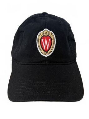 University of Wisconsin Legacy Adjustable Hat Cap Embroidered Crest Logo